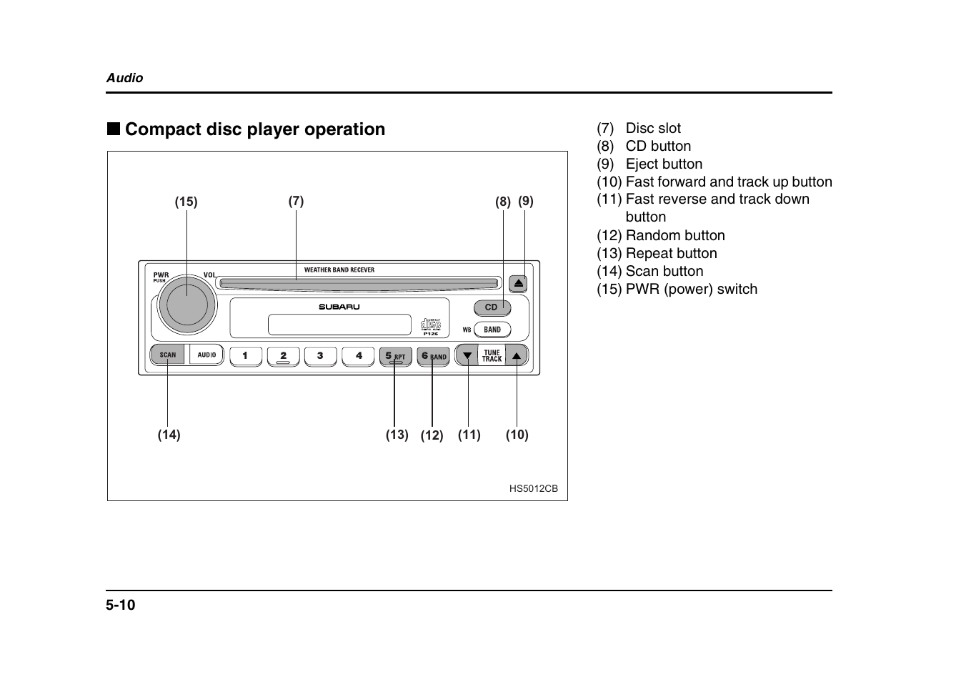 Compact disc player operation | Subaru 2004 Forester X User Manual | Page 197 / 439