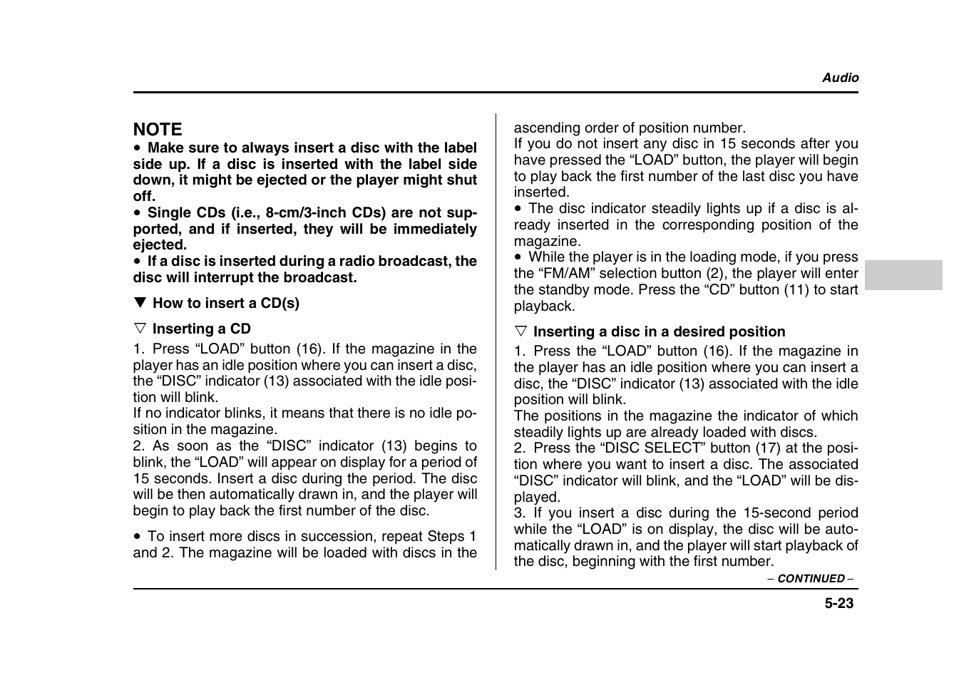 Subaru 2004 Forester X User Manual | Page 210 / 439