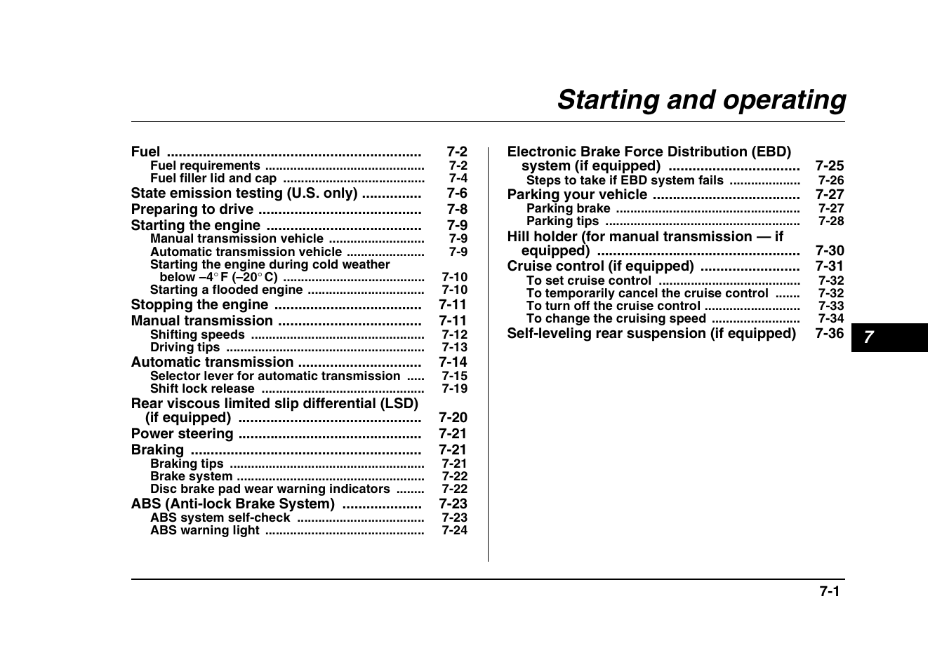 Msa5m0403a_13, Starting and operating | Subaru 2004 Forester X User Manual | Page 242 / 439