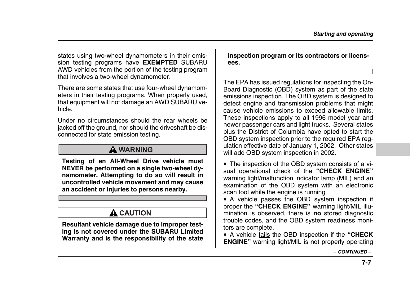 Subaru 2004 Forester X User Manual | Page 248 / 439
