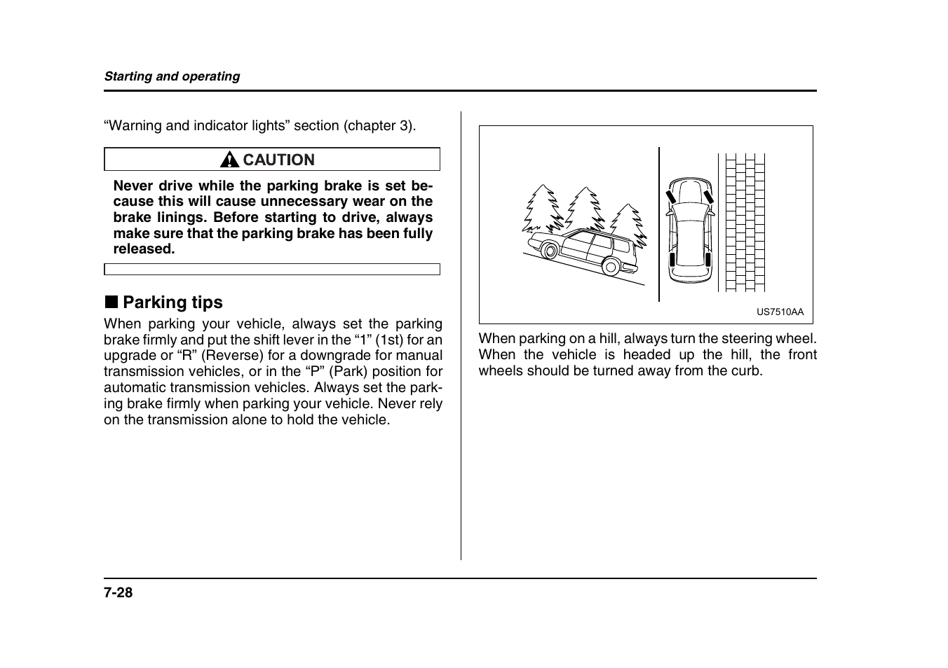 Parking tips | Subaru 2004 Forester X User Manual | Page 269 / 439