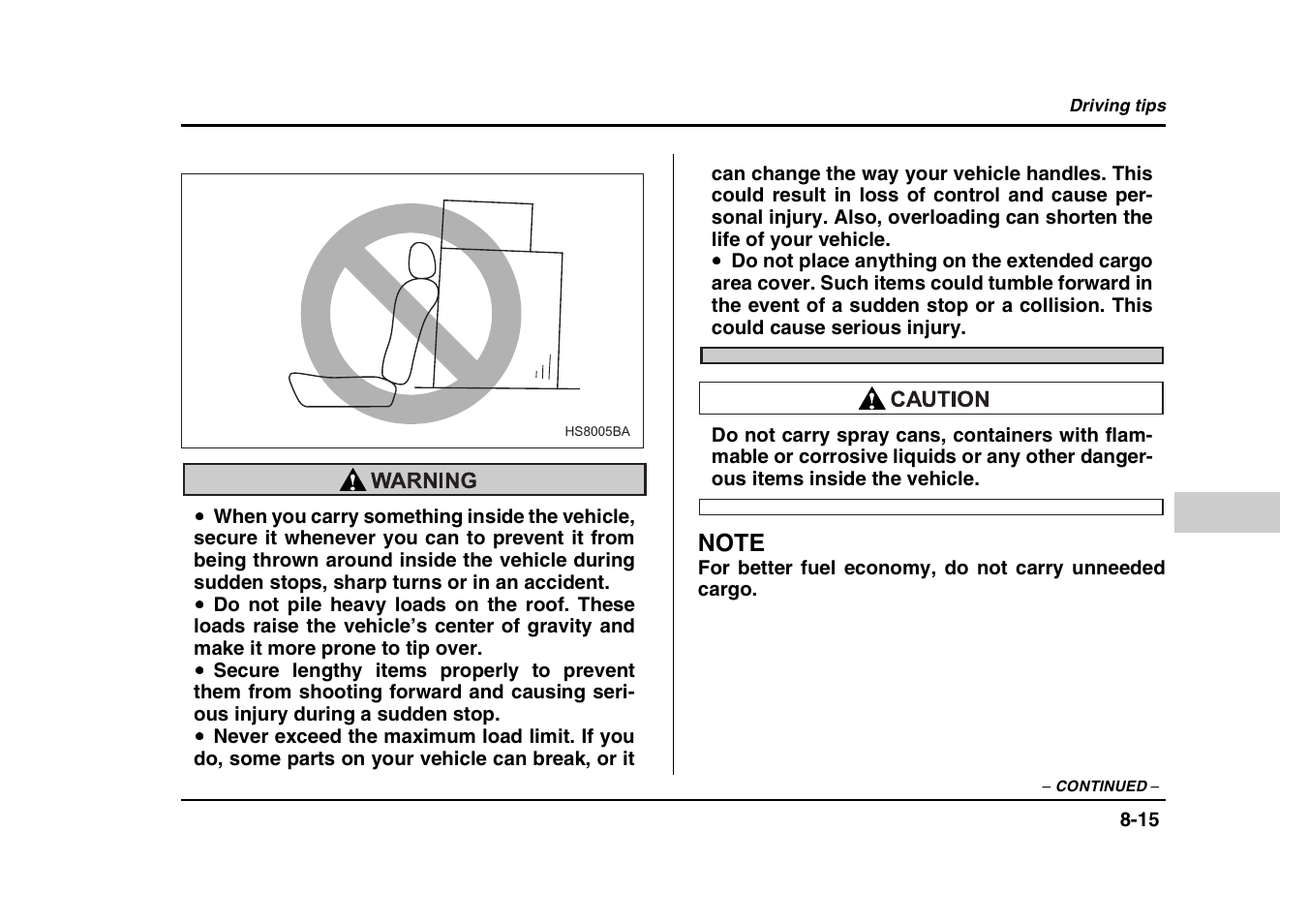 Subaru 2004 Forester X User Manual | Page 294 / 439