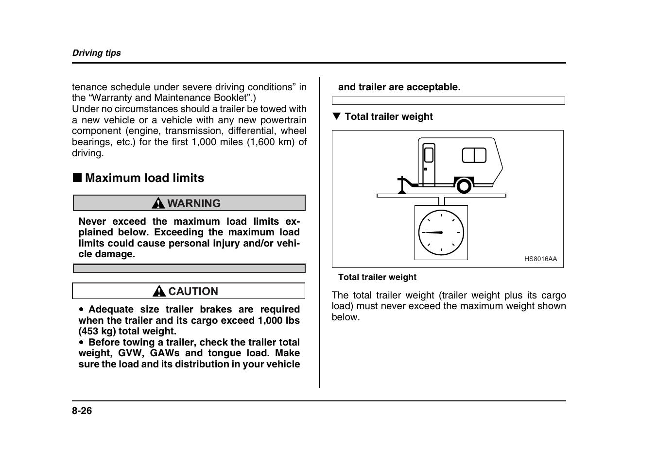 Subaru 2004 Forester X User Manual | Page 305 / 439