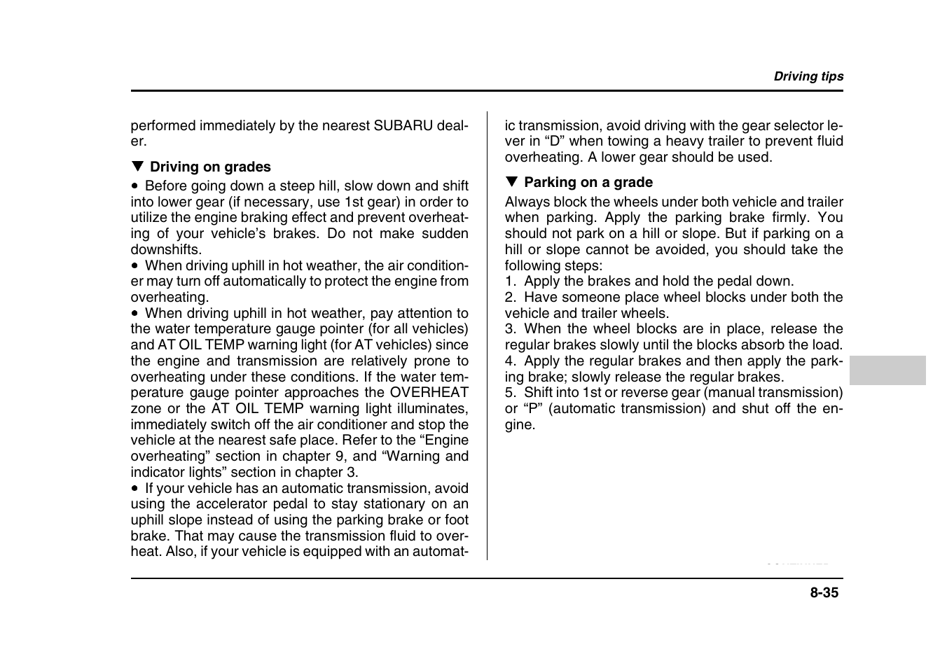 Subaru 2004 Forester X User Manual | Page 314 / 439