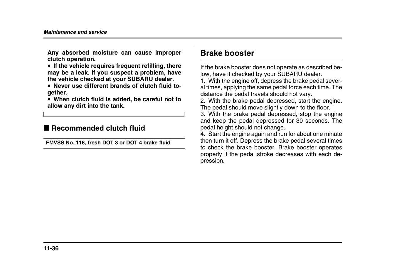 Brake booster | Subaru 2004 Forester X User Manual | Page 379 / 439