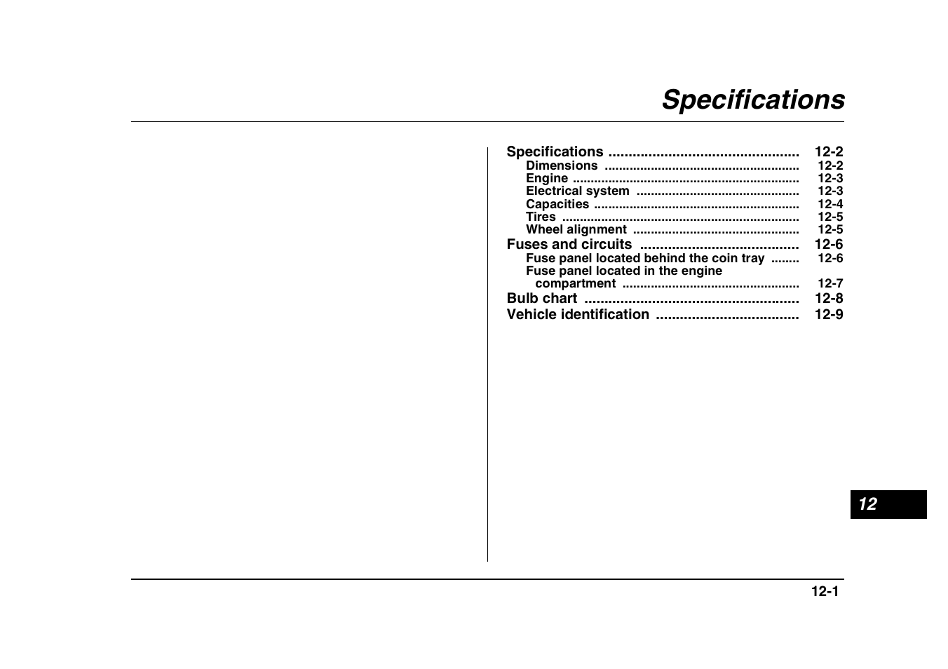 Msa5m0403a_18, Specifications | Subaru 2004 Forester X User Manual | Page 416 / 439