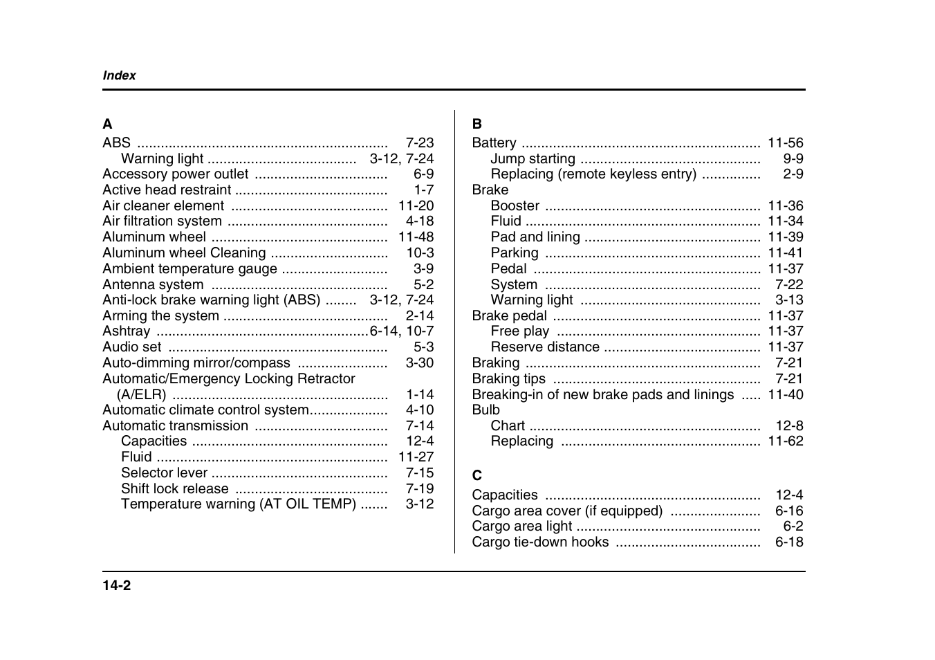 Subaru 2004 Forester X User Manual | Page 431 / 439