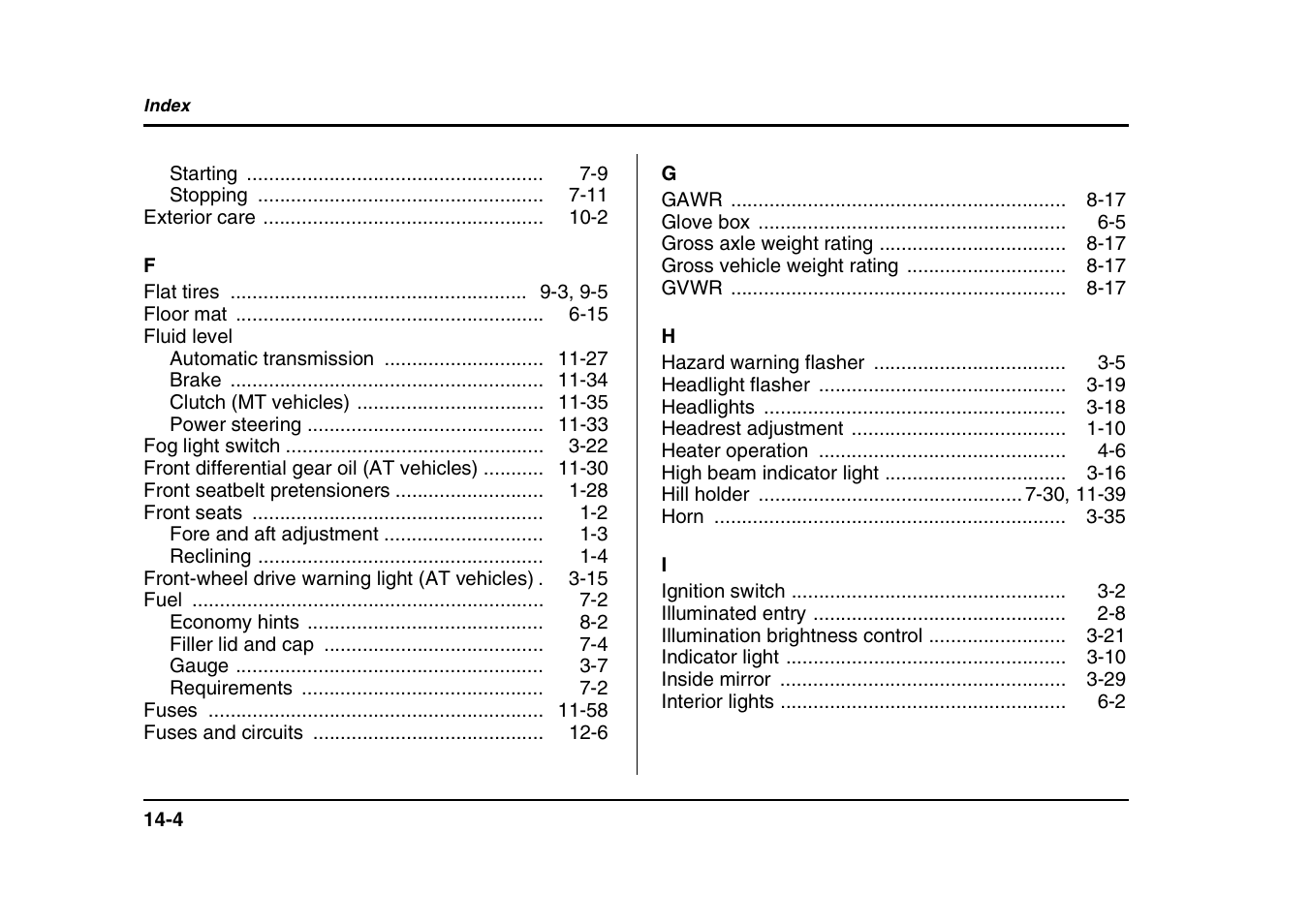 Subaru 2004 Forester X User Manual | Page 433 / 439