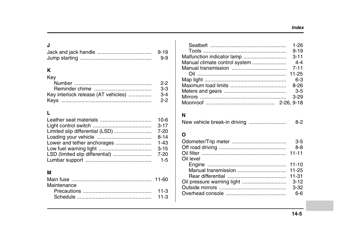 Subaru 2004 Forester X User Manual | Page 434 / 439