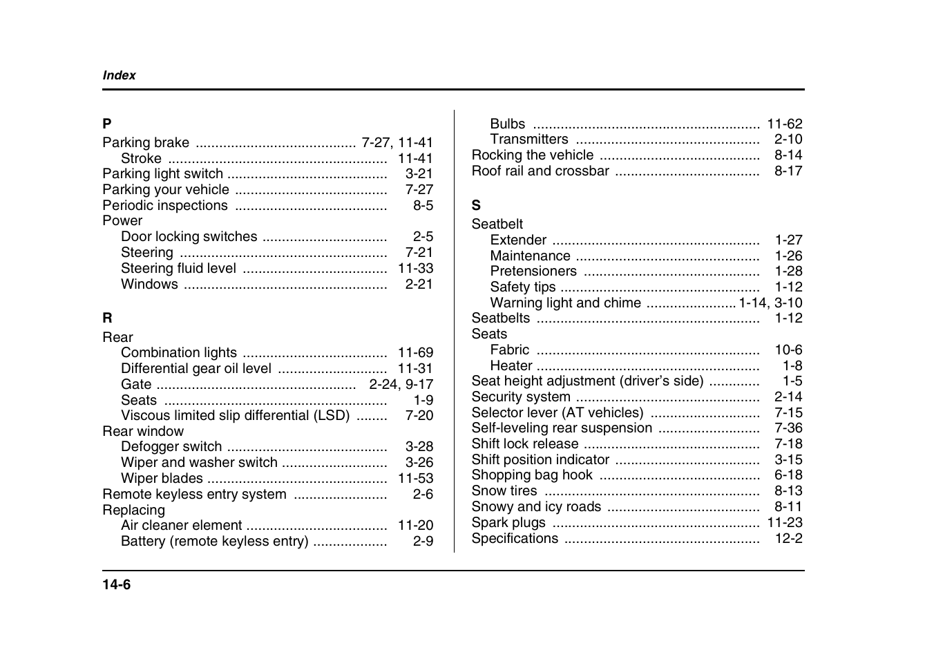 Subaru 2004 Forester X User Manual | Page 435 / 439