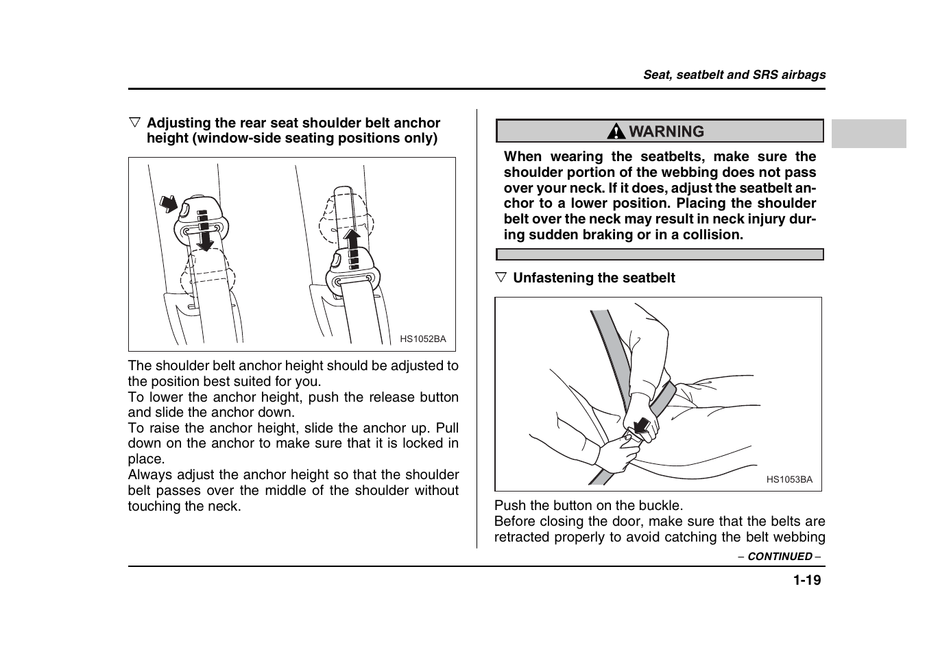 Subaru 2004 Forester X User Manual | Page 46 / 439