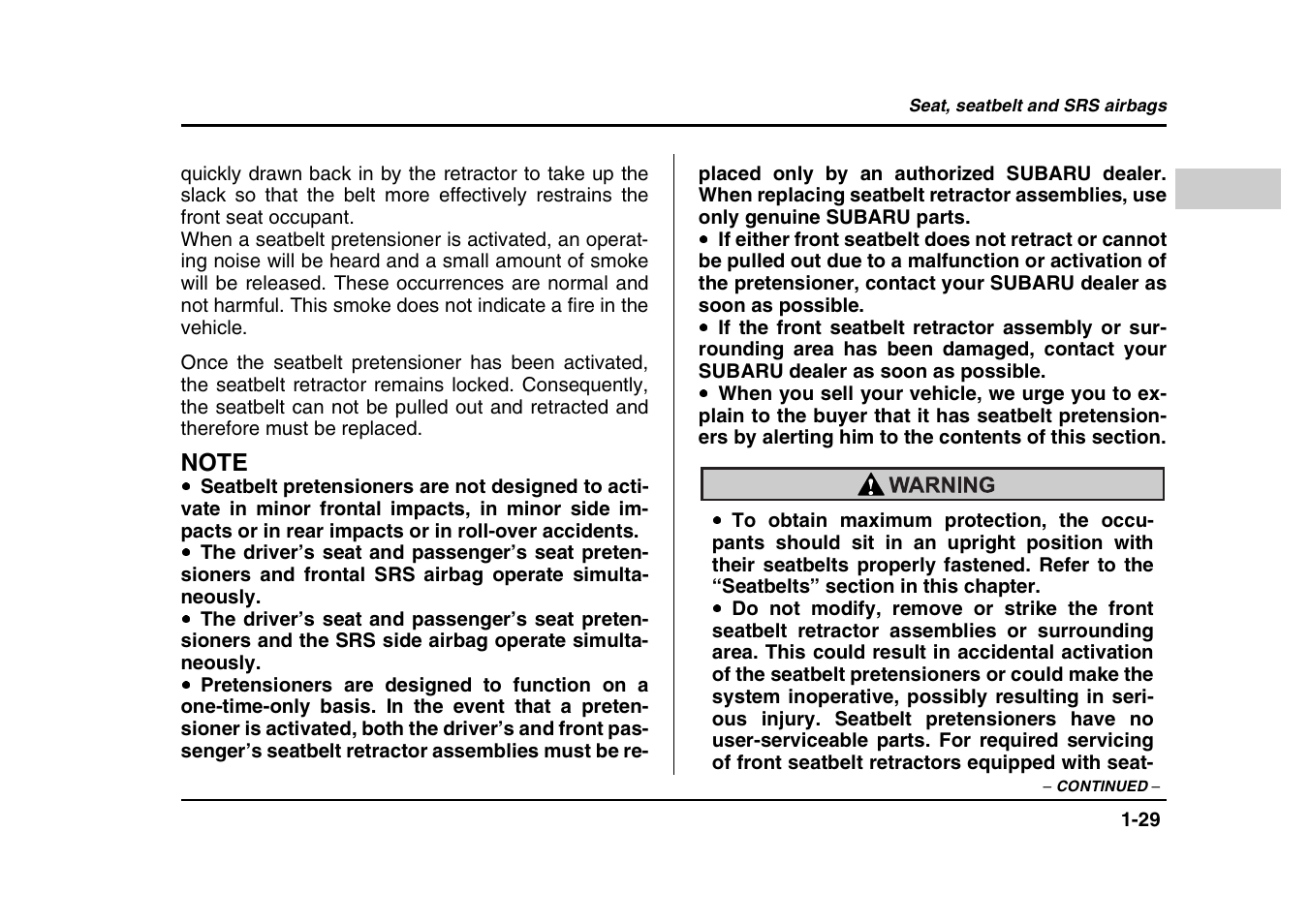 Subaru 2004 Forester X User Manual | Page 56 / 439