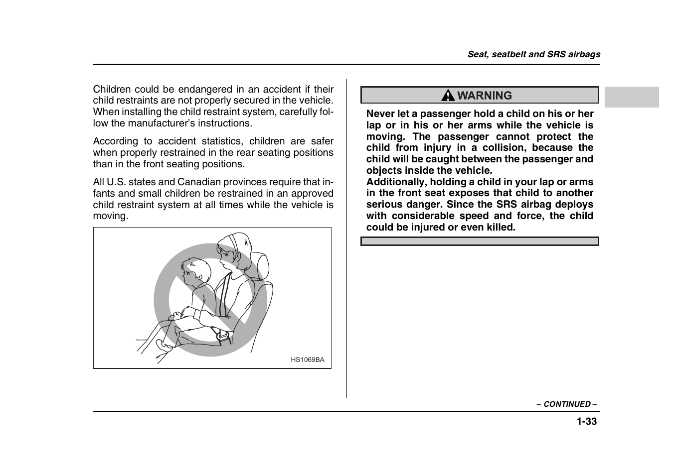 Subaru 2004 Forester X User Manual | Page 60 / 439