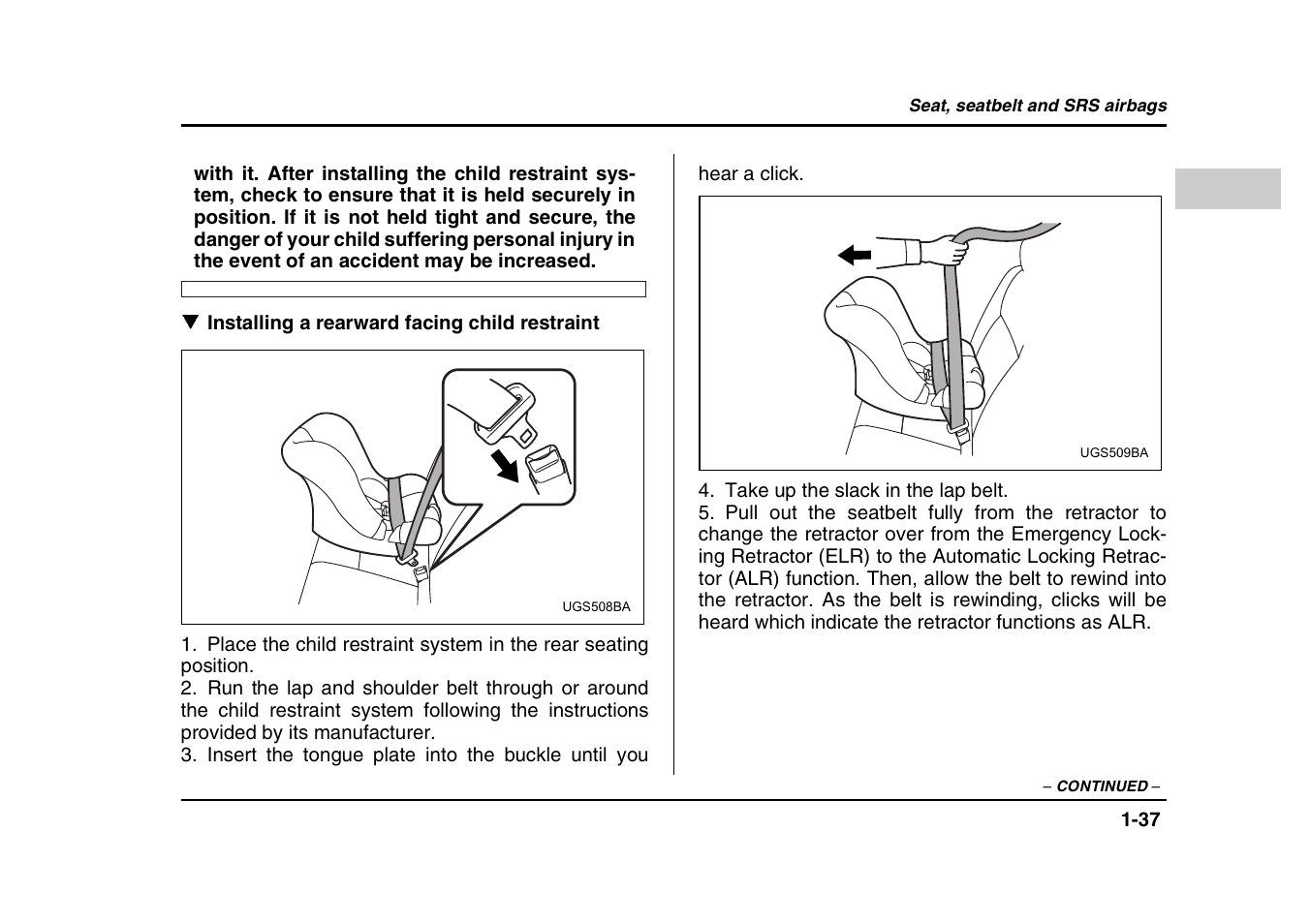 Subaru 2004 Forester X User Manual | Page 64 / 439