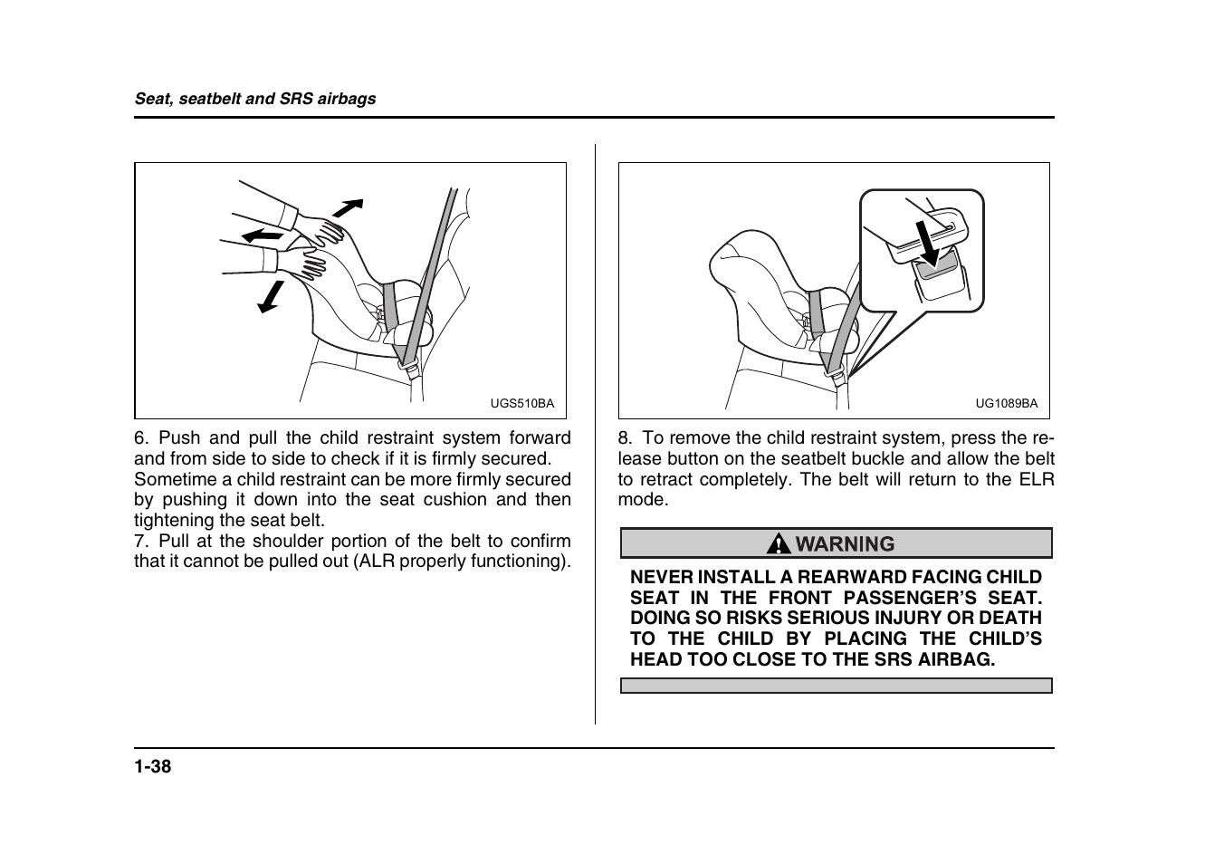 Subaru 2004 Forester X User Manual | Page 65 / 439