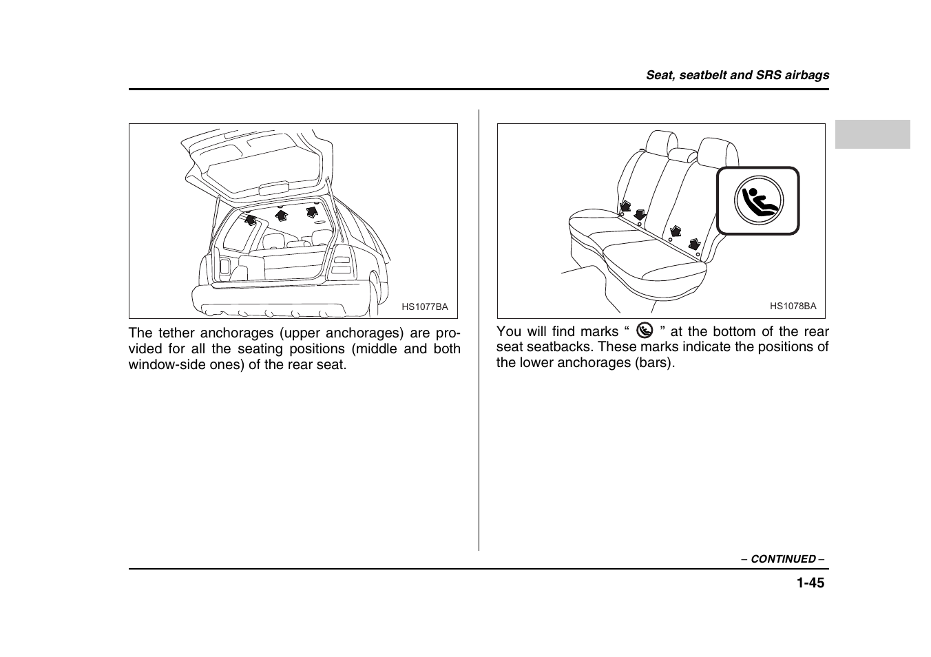 Subaru 2004 Forester X User Manual | Page 72 / 439