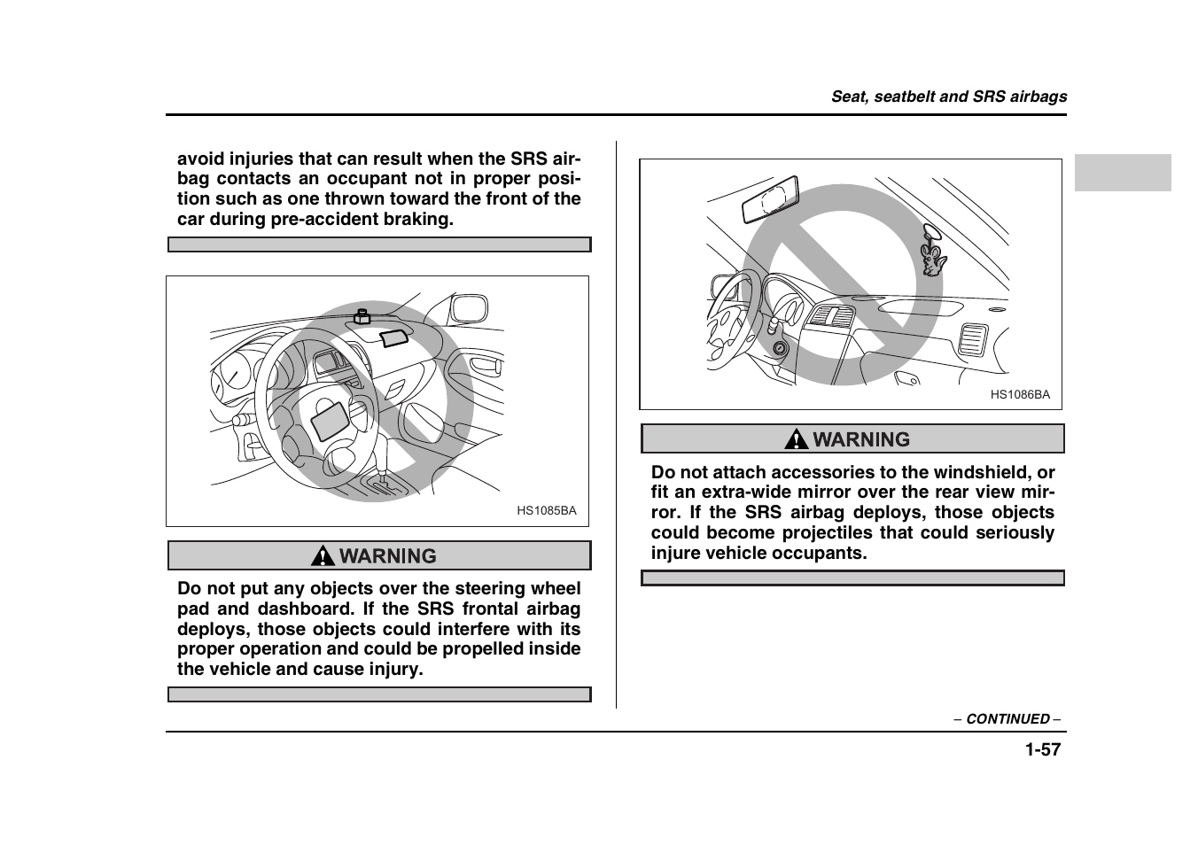 Subaru 2004 Forester X User Manual | Page 84 / 439