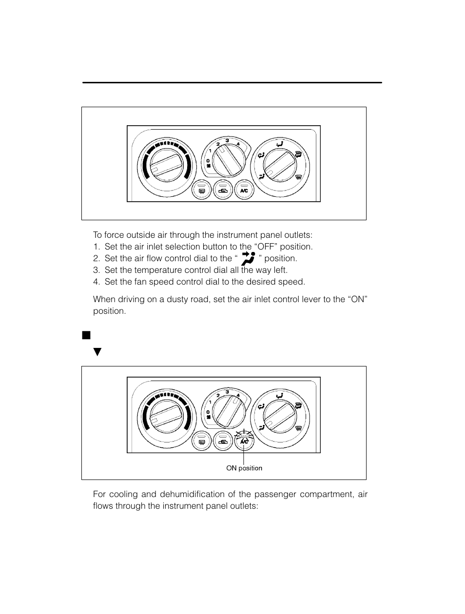 Jair conditioner operation | Subaru 2003 Legacy User Manual | Page 172 / 472