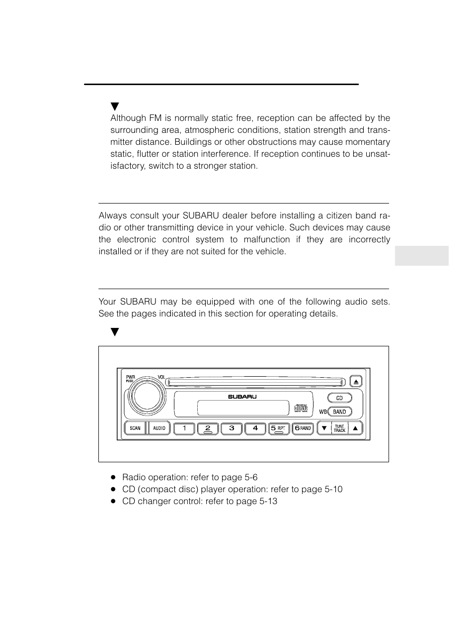 Installation of accessories, Audio set | Subaru 2003 Legacy User Manual | Page 187 / 472