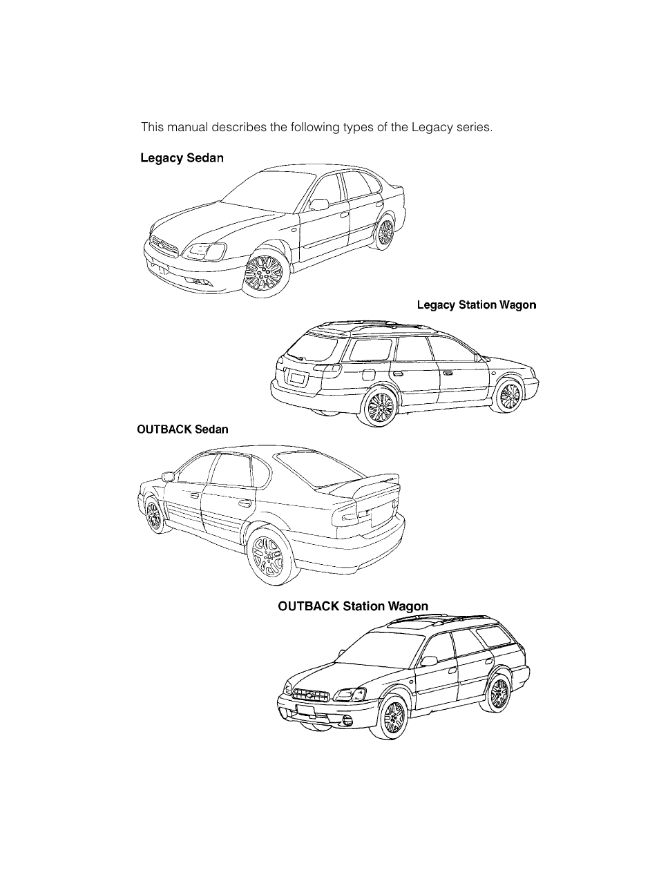Subaru 2003 Legacy User Manual | Page 2 / 472