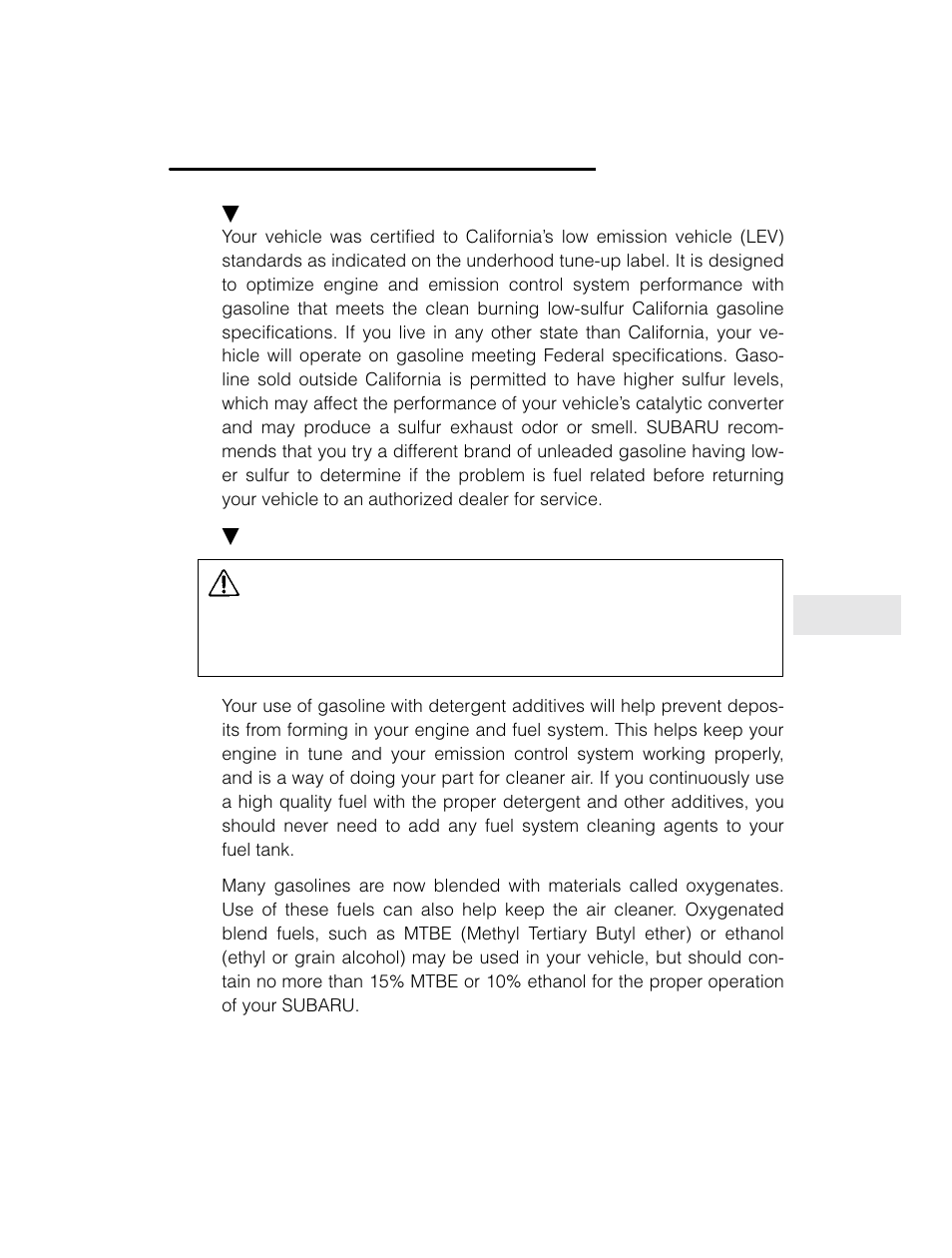 Caution | Subaru 2003 Legacy User Manual | Page 253 / 472