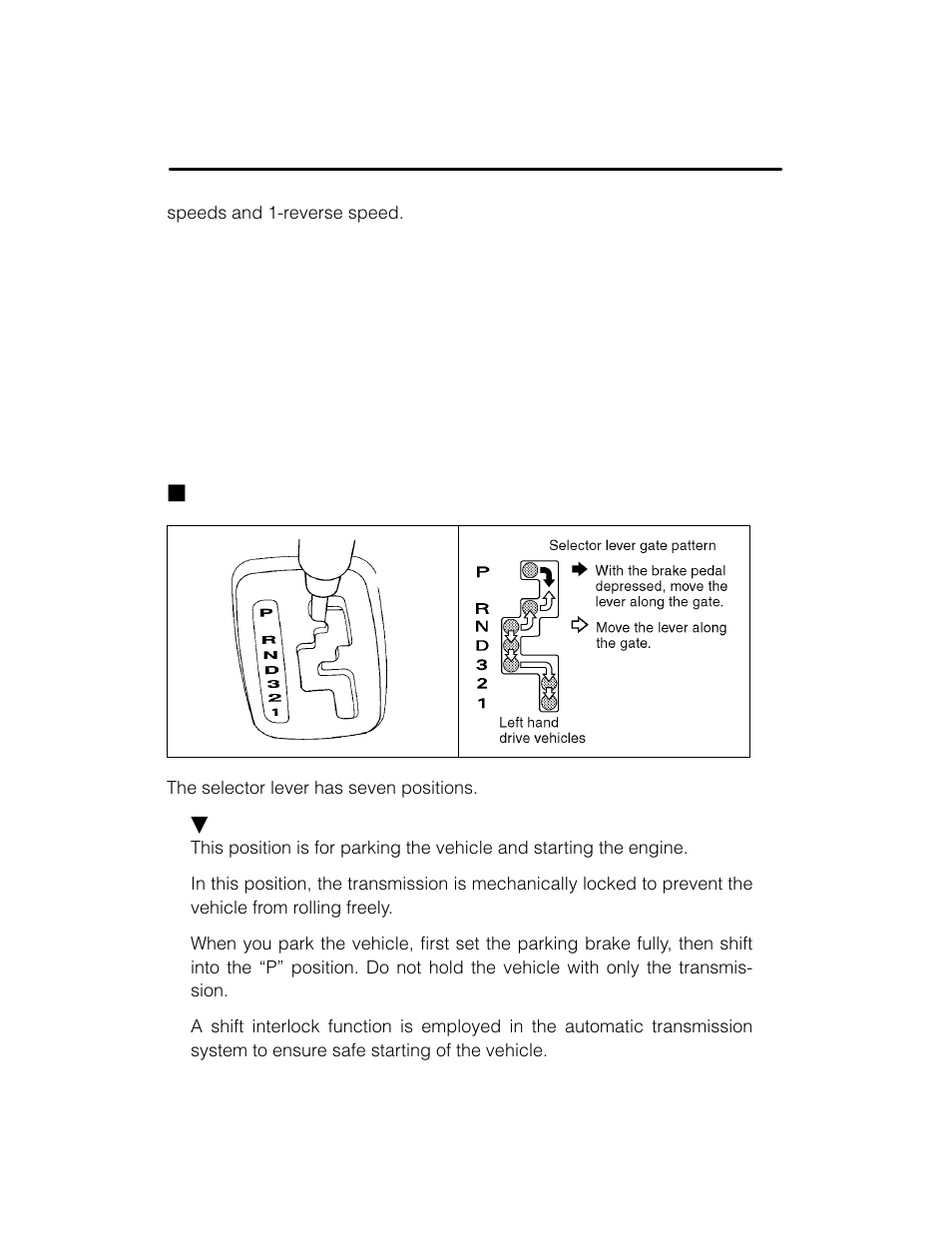 Jselector lever | Subaru 2003 Legacy User Manual | Page 266 / 472