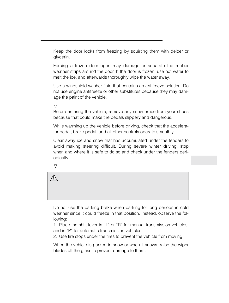 Warning | Subaru 2003 Legacy User Manual | Page 309 / 472
