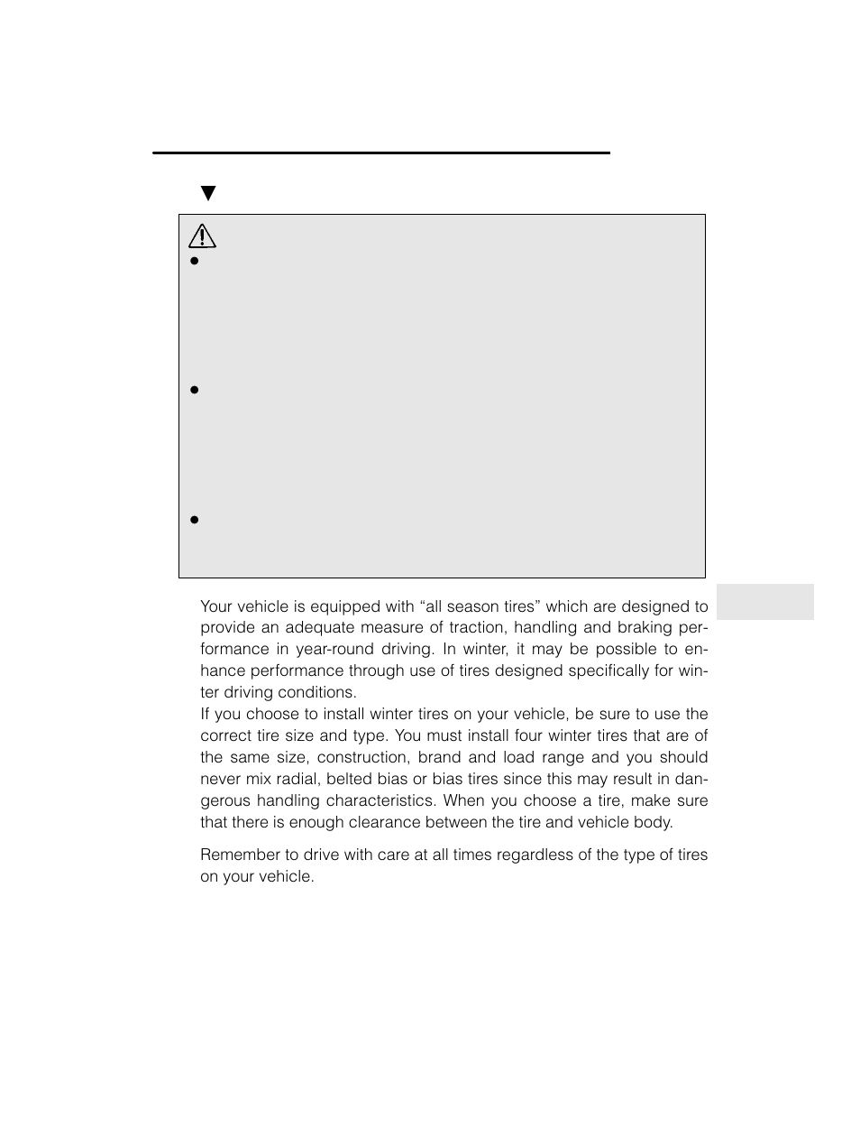 Warning | Subaru 2003 Legacy User Manual | Page 313 / 472