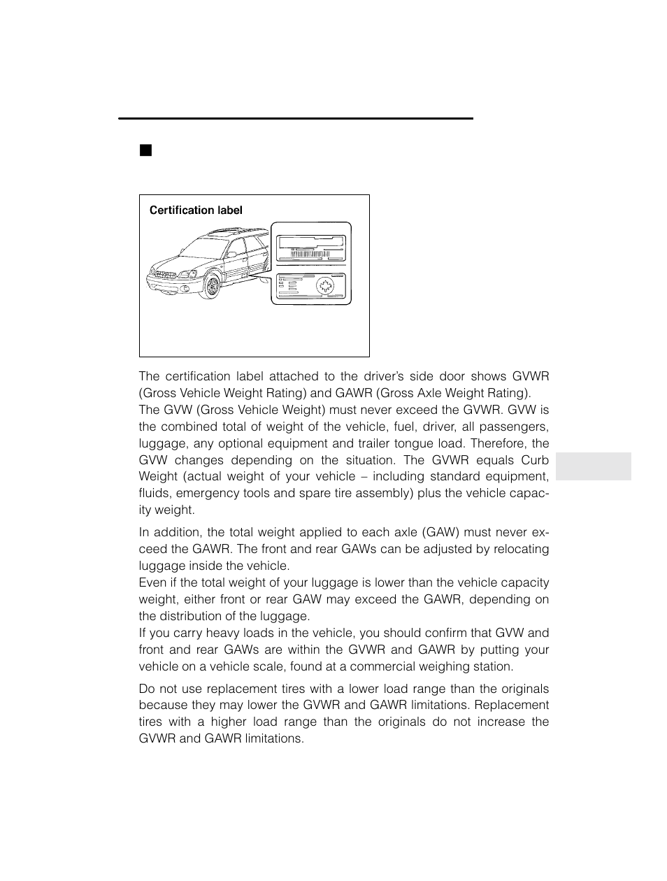 Subaru 2003 Legacy User Manual | Page 317 / 472