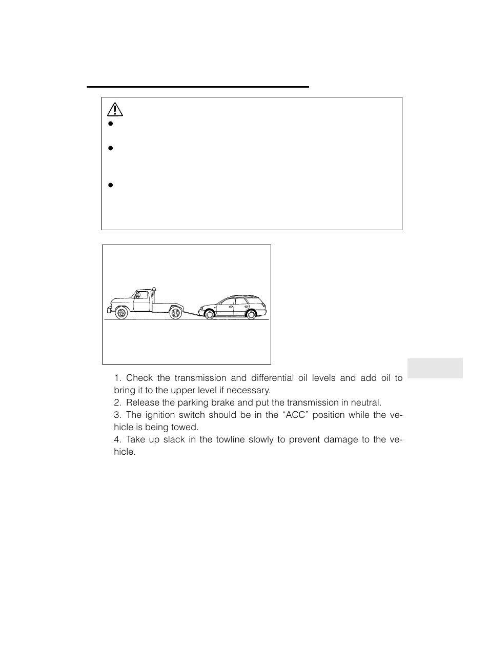 Caution | Subaru 2003 Legacy User Manual | Page 361 / 472