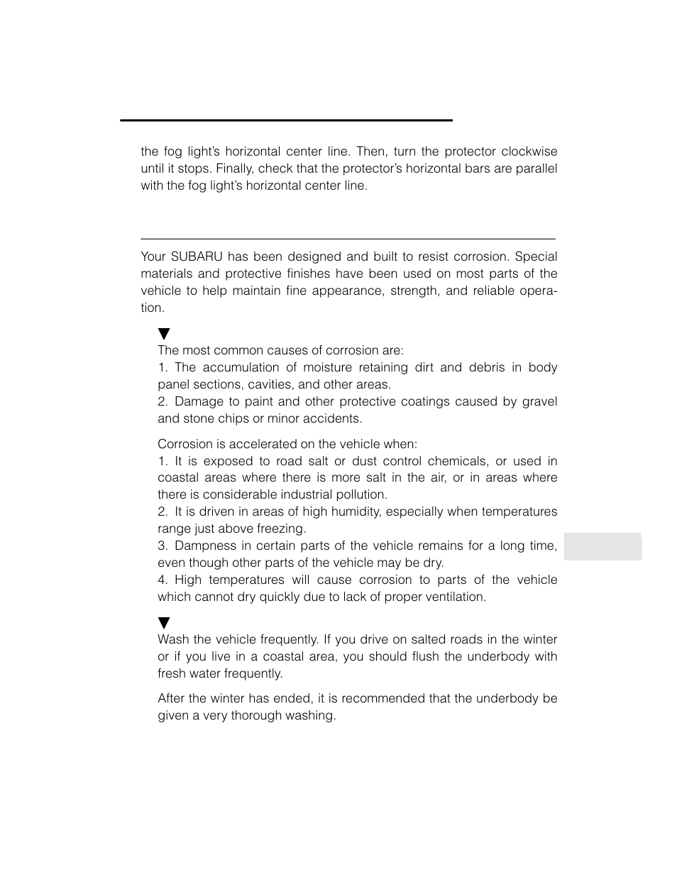 Corrosion protection | Subaru 2003 Legacy User Manual | Page 369 / 472