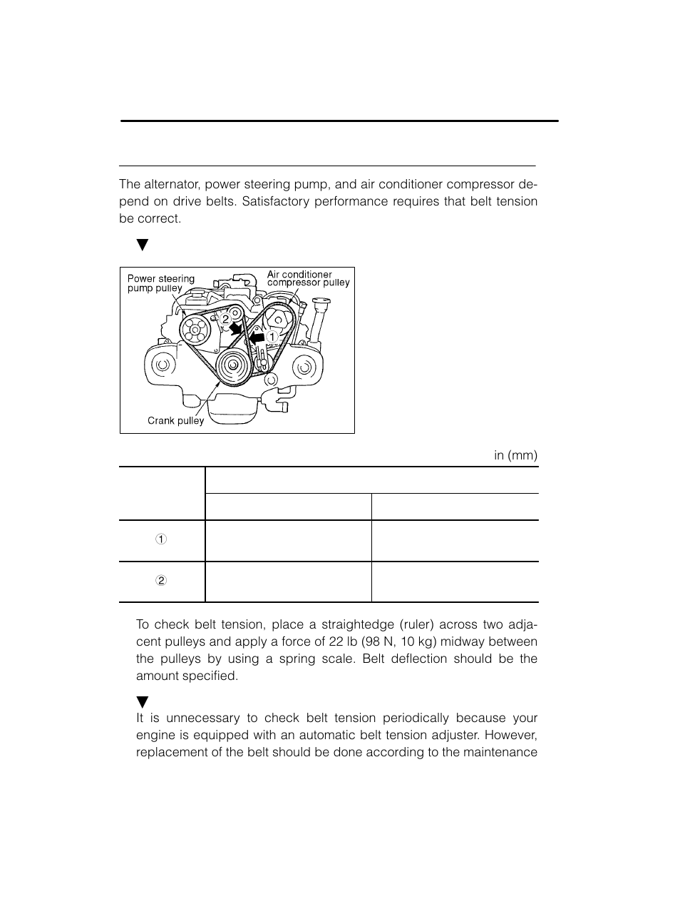 Drive belts | Subaru 2003 Legacy User Manual | Page 394 / 472