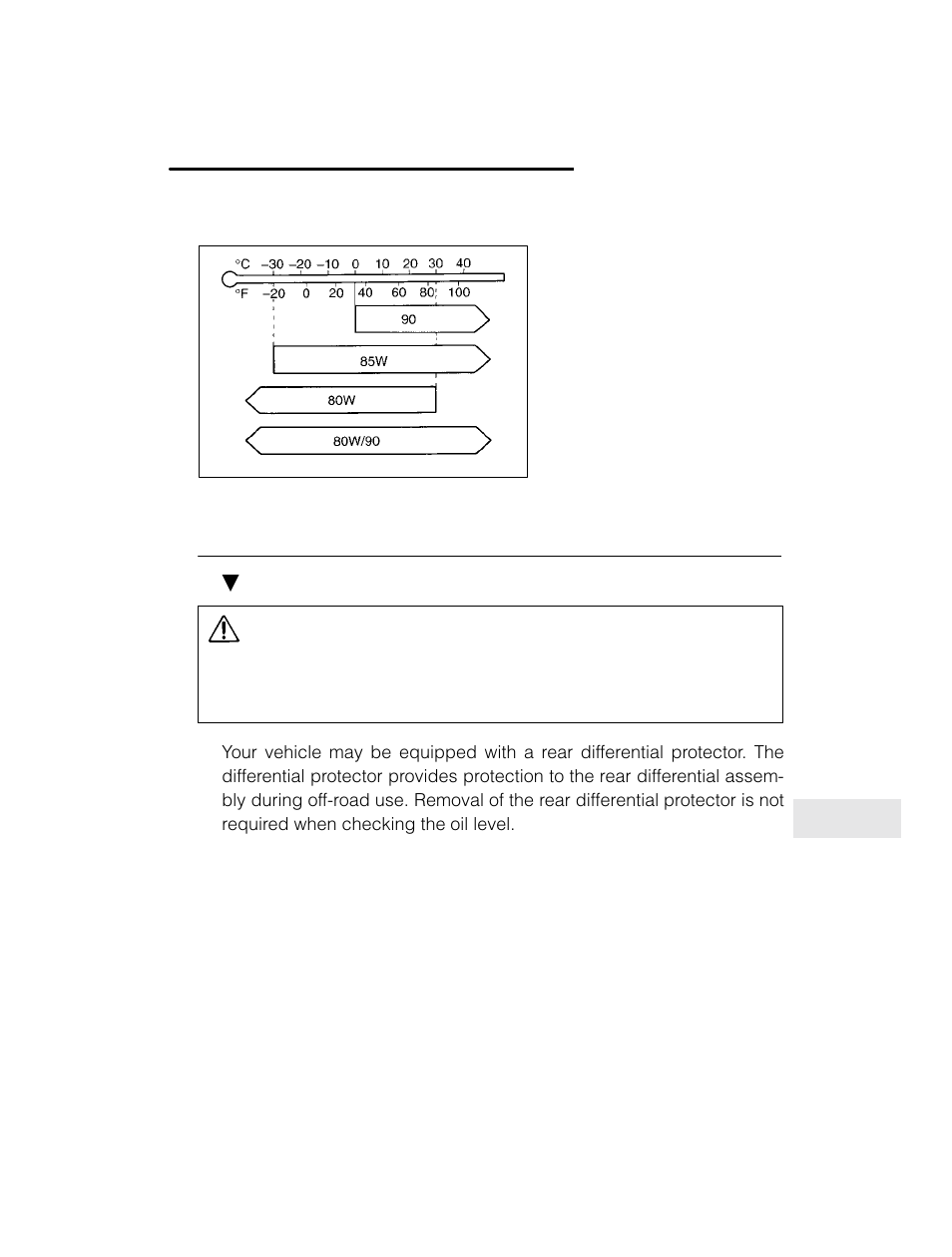 Caution, Rear differential gear oil | Subaru 2003 Legacy User Manual | Page 399 / 472
