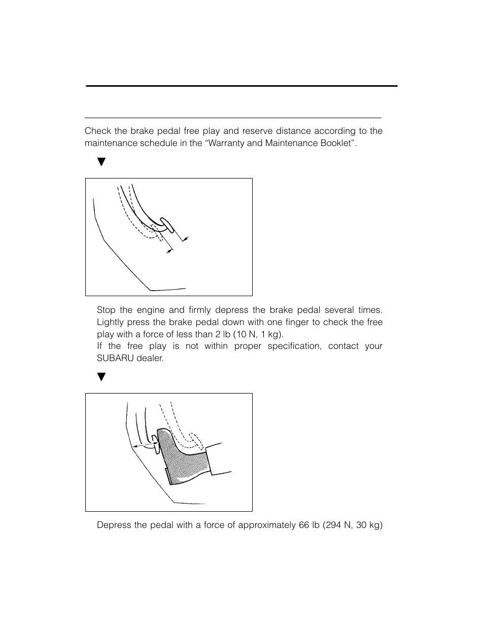 Brake pedal | Subaru 2003 Legacy User Manual | Page 406 / 472