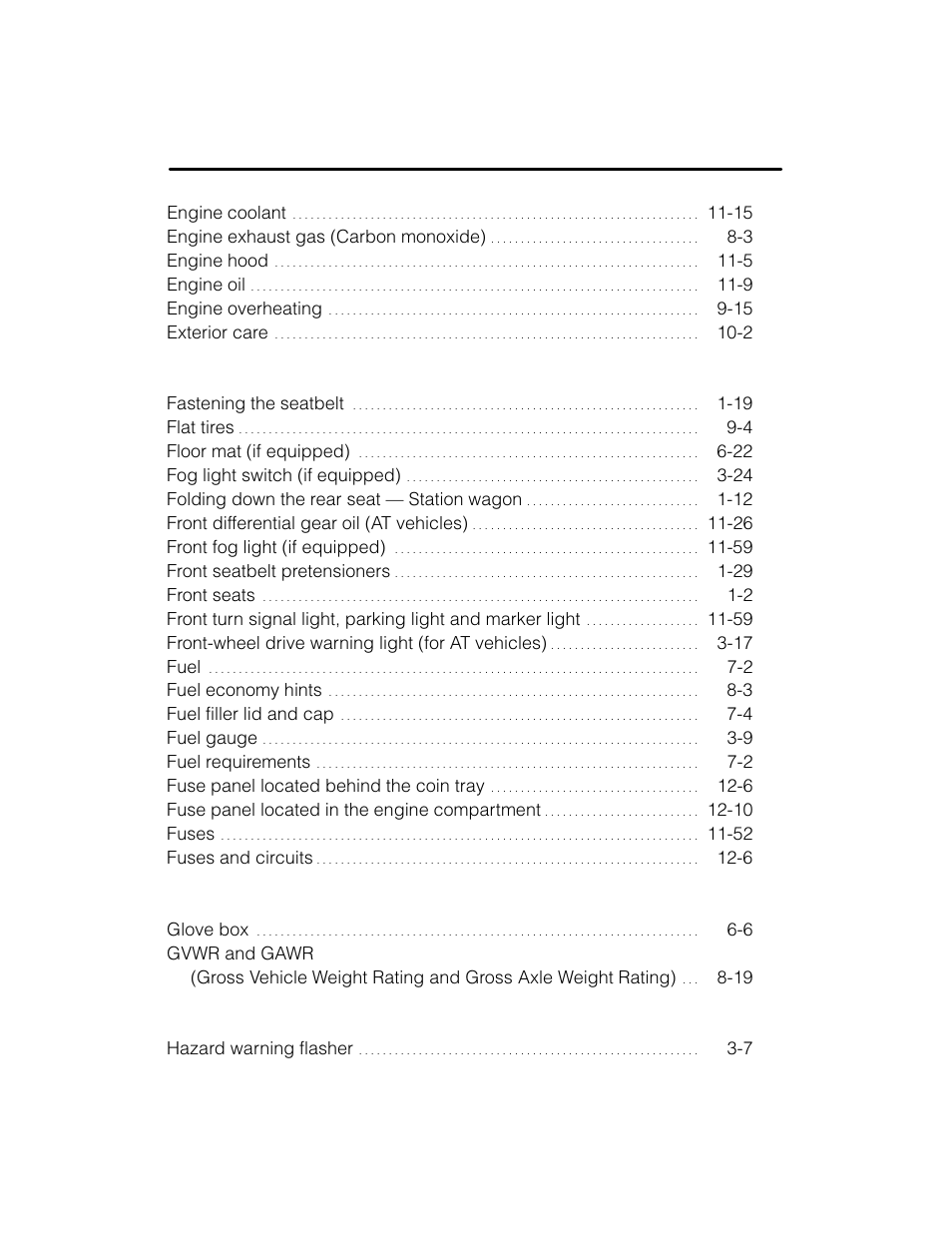 Subaru 2003 Legacy User Manual | Page 464 / 472