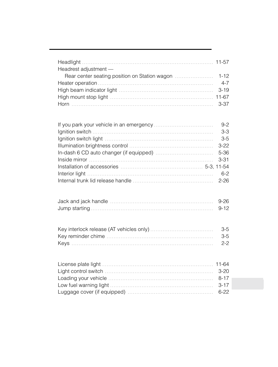 Subaru 2003 Legacy User Manual | Page 465 / 472
