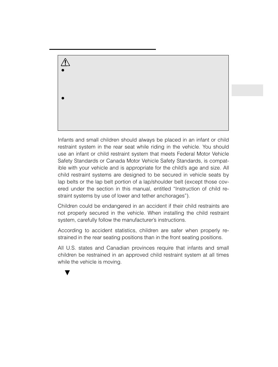 Warning | Subaru 2003 Legacy User Manual | Page 59 / 472