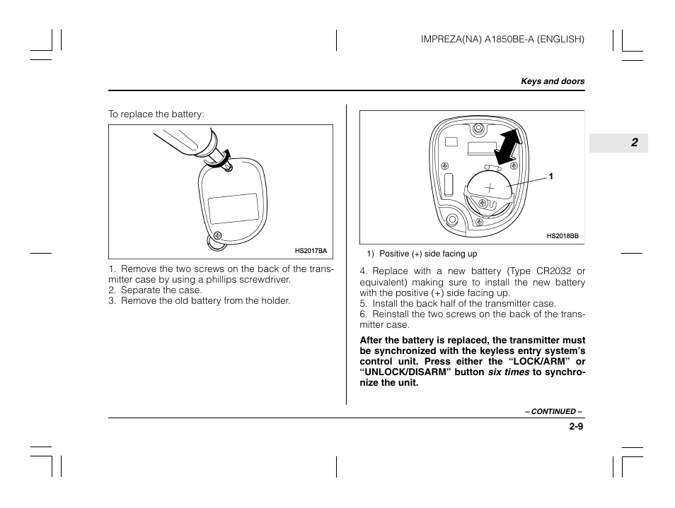 Subaru 2003 Impreza User Manual | Page 100 / 425