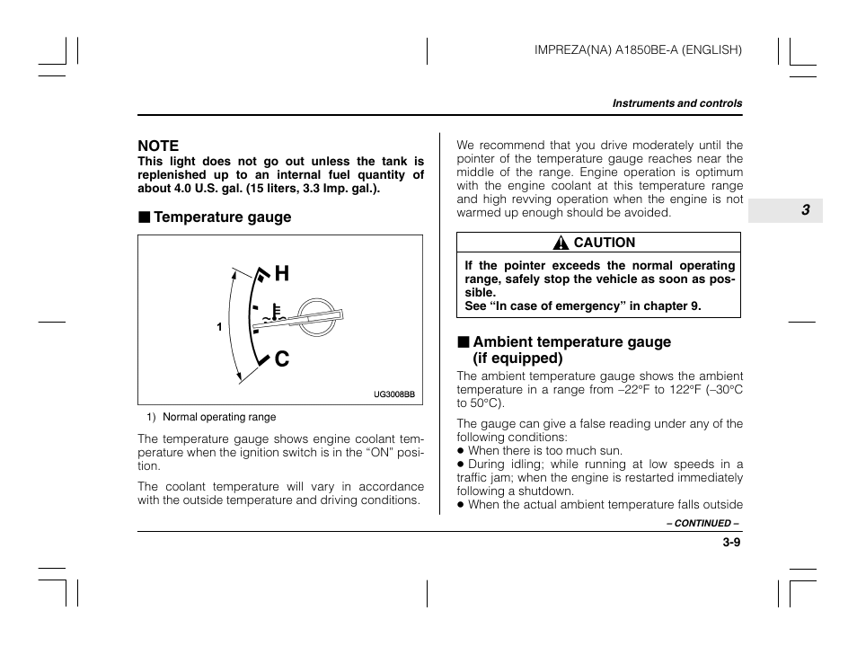 Subaru 2003 Impreza User Manual | Page 130 / 425