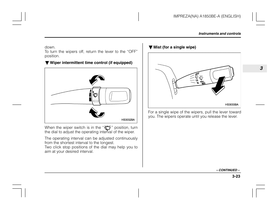 Subaru 2003 Impreza User Manual | Page 144 / 425