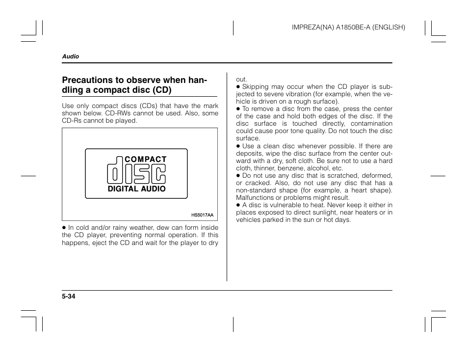 Subaru 2003 Impreza User Manual | Page 201 / 425