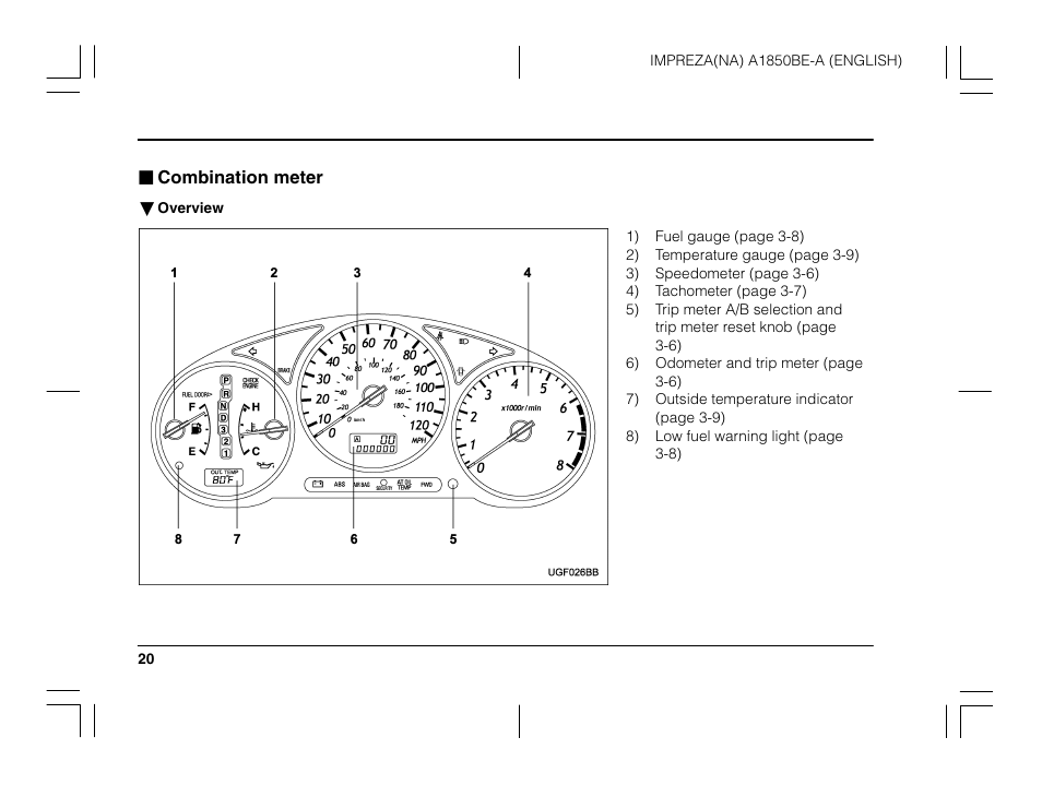 Subaru 2003 Impreza User Manual | Page 23 / 425