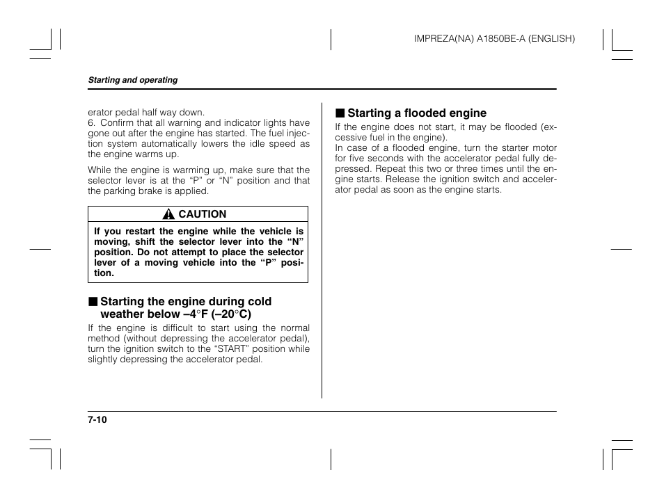Subaru 2003 Impreza User Manual | Page 231 / 425