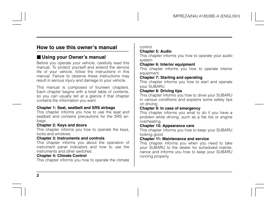 Msa5m0303a_3, How to use this owner’s manual | Subaru 2003 Impreza User Manual | Page 5 / 425