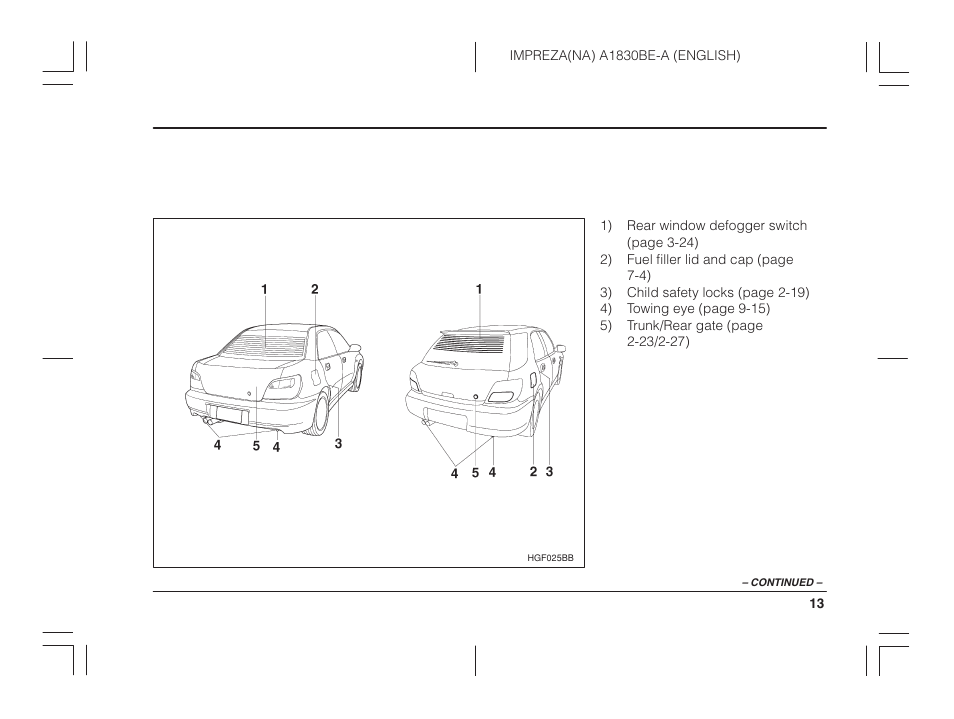 Subaru 2002 Impreza User Manual | Page 16 / 390