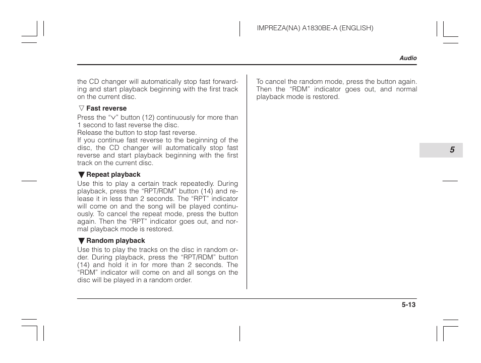 Subaru 2002 Impreza User Manual | Page 170 / 390