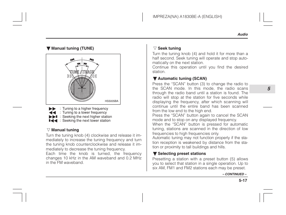 Subaru 2002 Impreza User Manual | Page 174 / 390