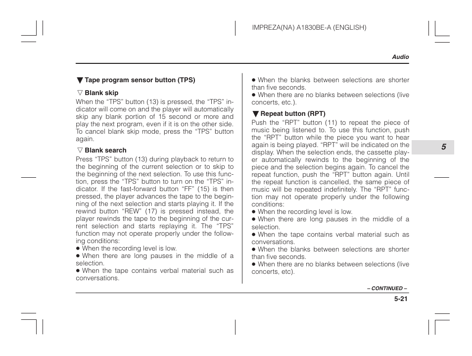 Subaru 2002 Impreza User Manual | Page 178 / 390