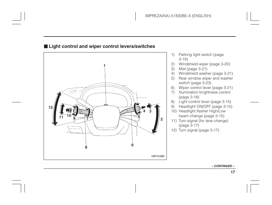 Subaru 2002 Impreza User Manual | Page 20 / 390