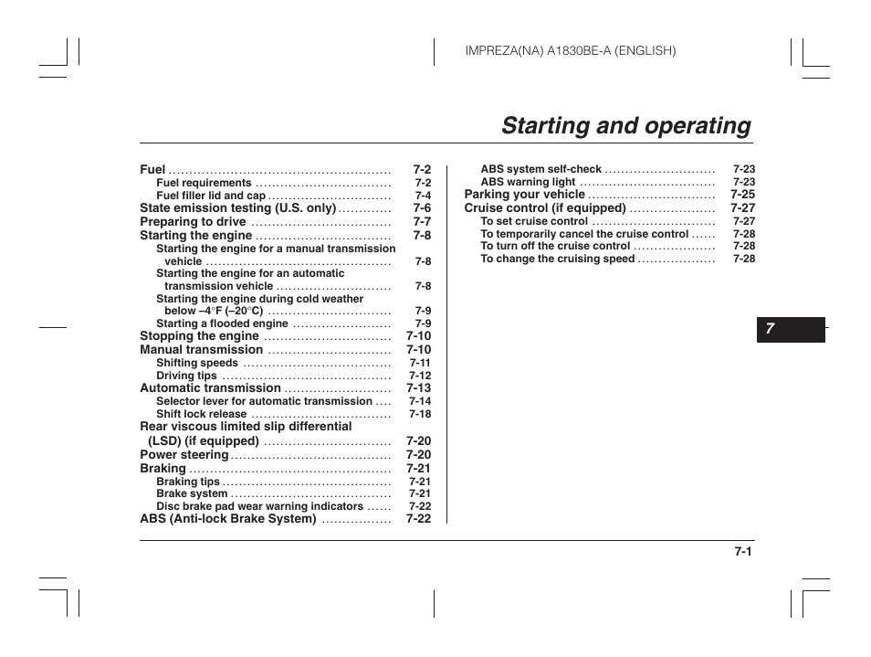 Msa5m0203a_14, Starting and operating | Subaru 2002 Impreza User Manual | Page 202 / 390